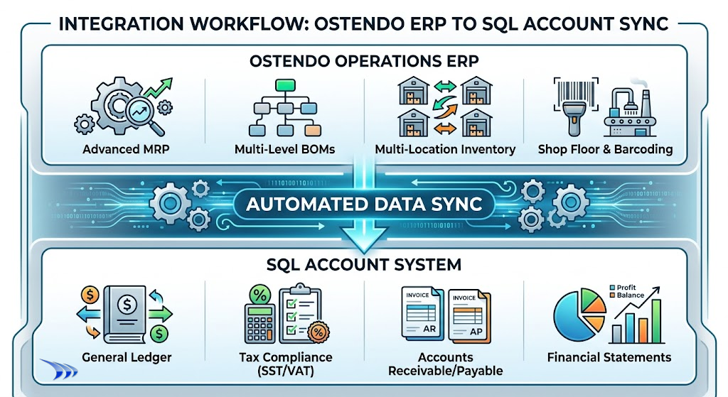 Connecting SQL Account & Ostendo: A Complete Manufacturing Integration Guide